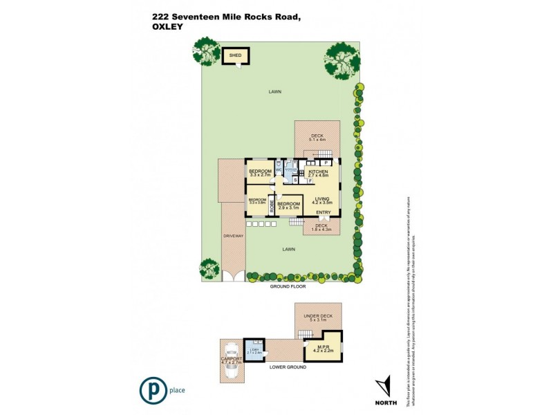 222 Seventeen Mile Rocks Road, Oxley QLD 4075 Floorplan