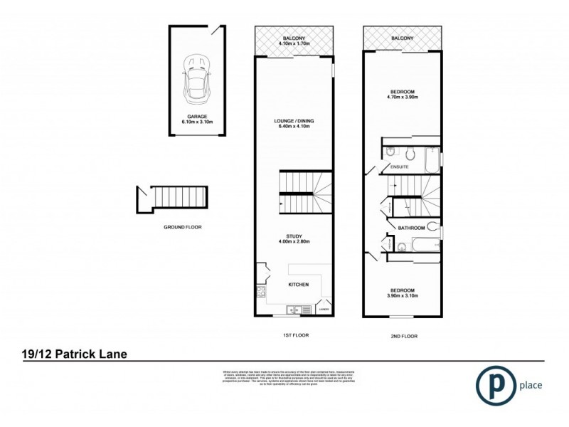 19/12 Patrick Lane, Toowong QLD 4066 Floorplan