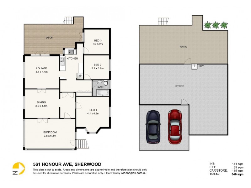 561 Honour Avenue, Sherwood QLD 4075 Floorplan