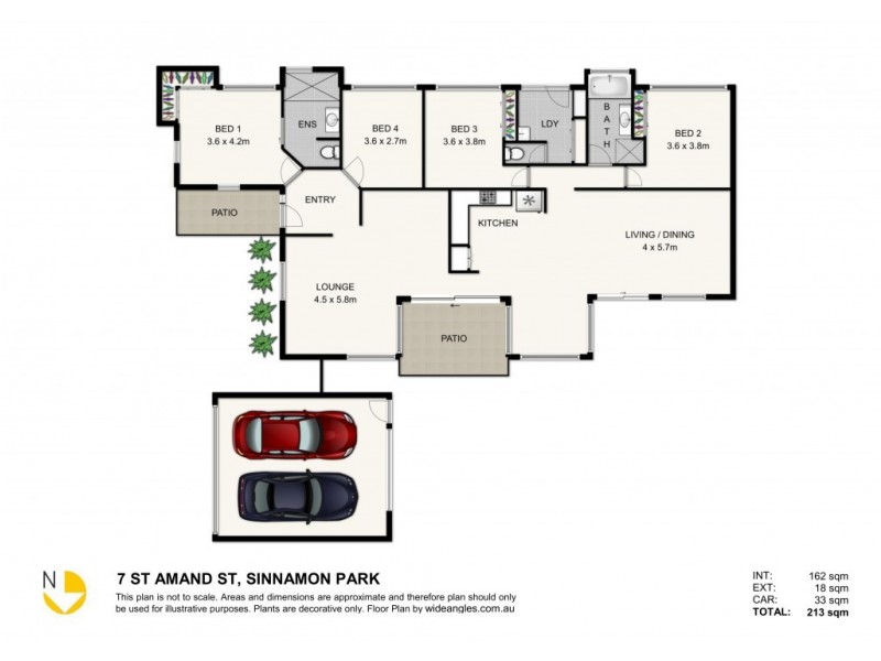 7 St Amand Street, Sinnamon Park QLD 4073 Floorplan