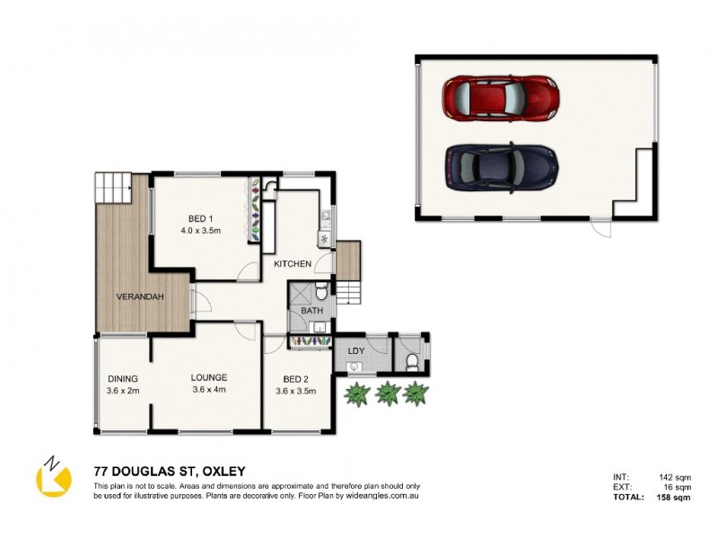 77 Douglas Street, Oxley QLD 4075 Floorplan
