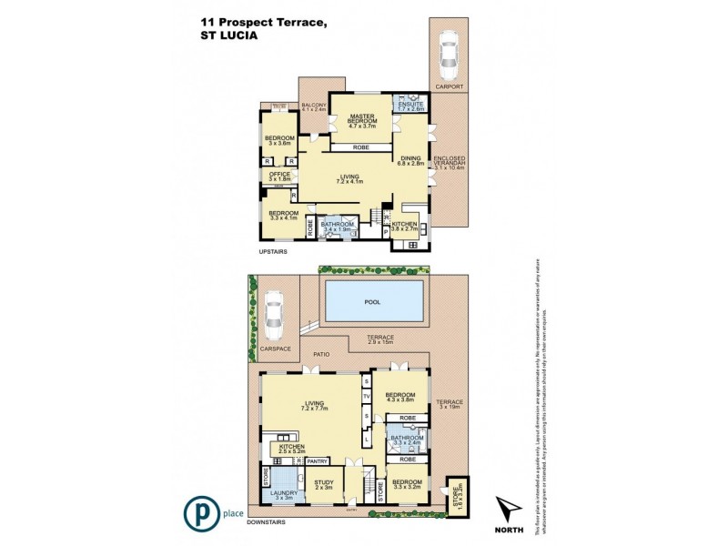 11 Prospect Terrace, St Lucia QLD 4067 Floorplan