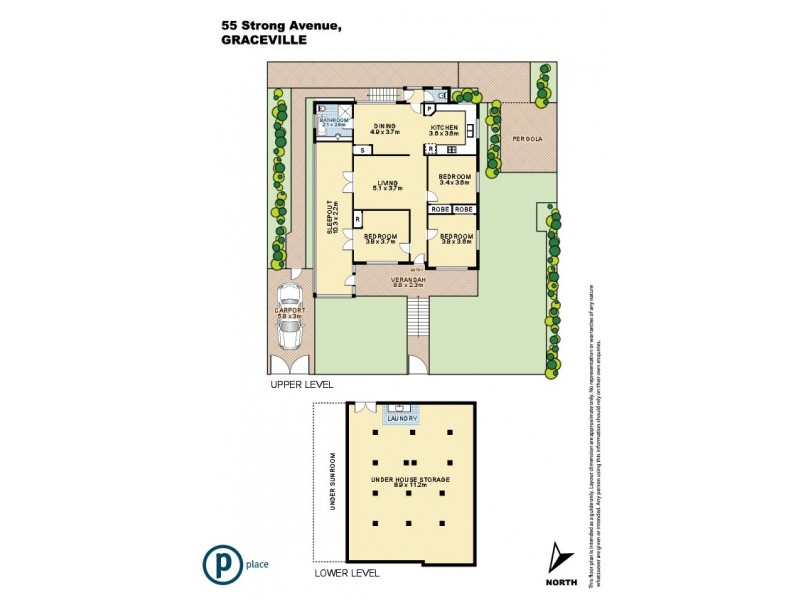 55 Strong Avenue, Graceville QLD 4075 Floorplan