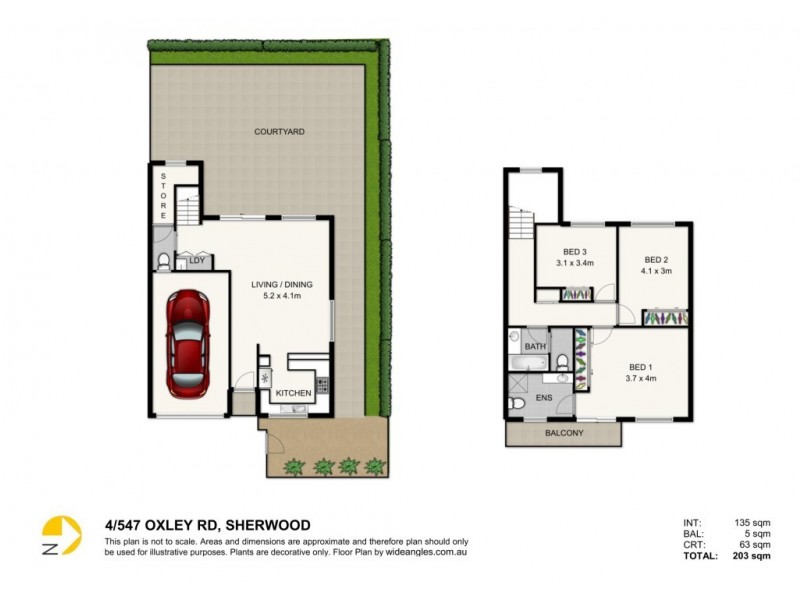 4/547 Oxley Road, Sherwood QLD 4075 Floorplan