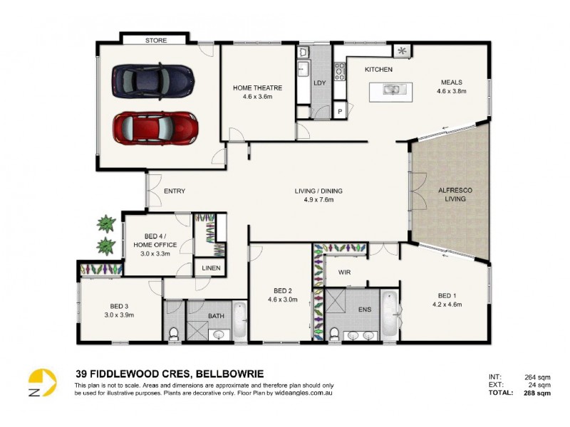 39 Fiddlewood Crescent, Bellbowrie QLD 4070 Floorplan