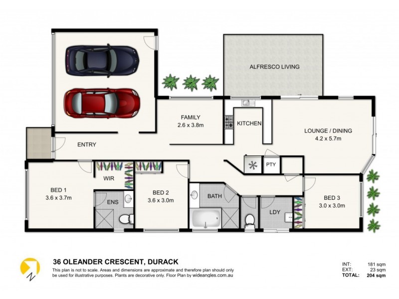36 Oleander Crescent, Durack QLD 4077 Floorplan