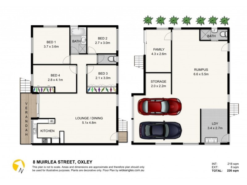 8 Muirlea Street, Oxley QLD 4075 Floorplan