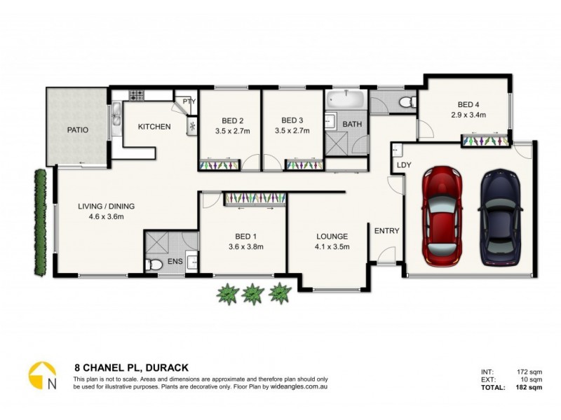 8 Chanel Place, Durack QLD 4077 Floorplan