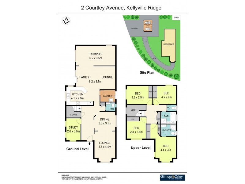 2 Courtley Avenue, Kellyville Ridge NSW 2155 Floorplan