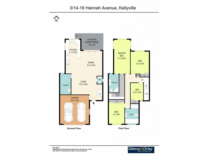 3/ 14 – 16 Hannah Avenue, Kellyville NSW 2155 Floorplan