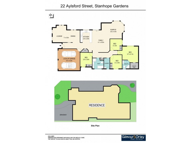 22 Aylsford Street, Stanhope Gardens NSW 2768 Floorplan