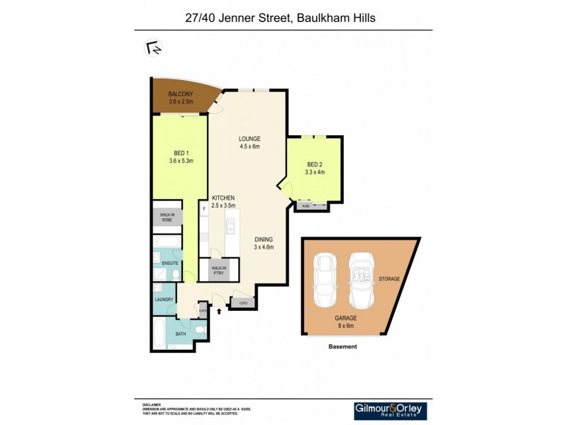 27/40 Jenner Street, Baulkham Hills NSW 2153 Floorplan