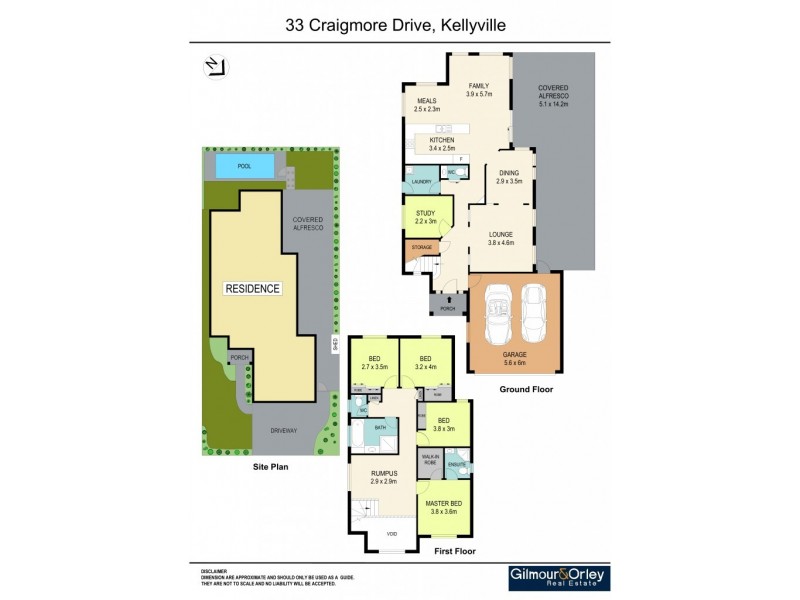 33 Craigmore Drive, Kellyville NSW 2155 Floorplan