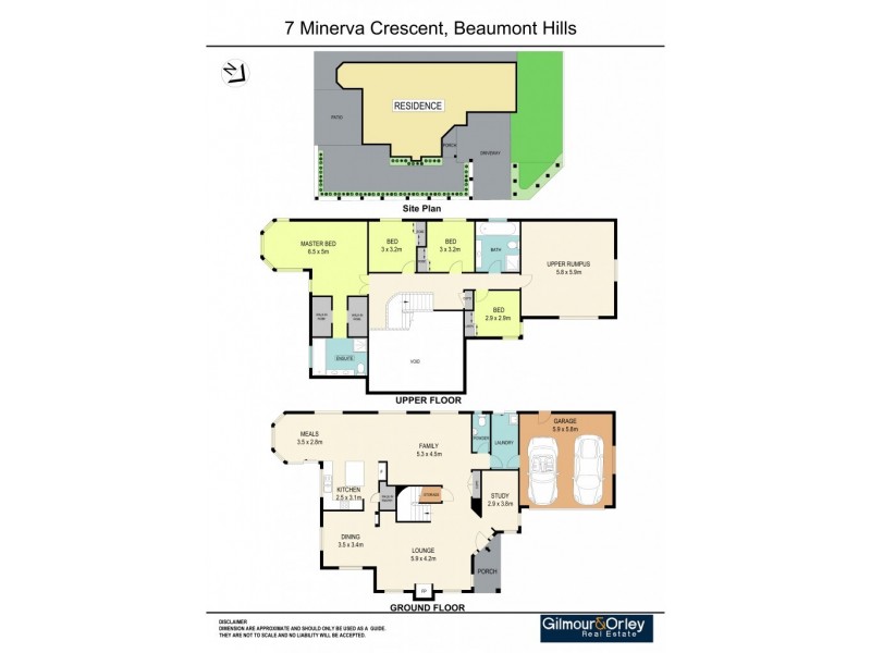 7 Minerva Crescent, Beaumont Hills NSW 2155 Floorplan