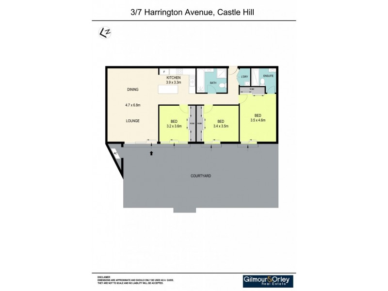 3/7 Harrington Avenue, Castle Hill NSW 2154 Floorplan