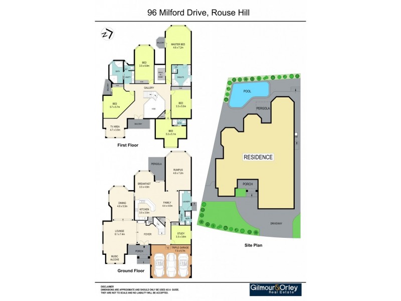 96 Milford Drive, Rouse Hill NSW 2155 Floorplan
