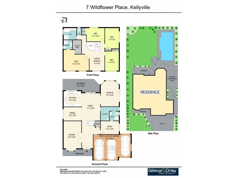 7 Wildflower Place, Kellyville NSW 2155 Floorplan