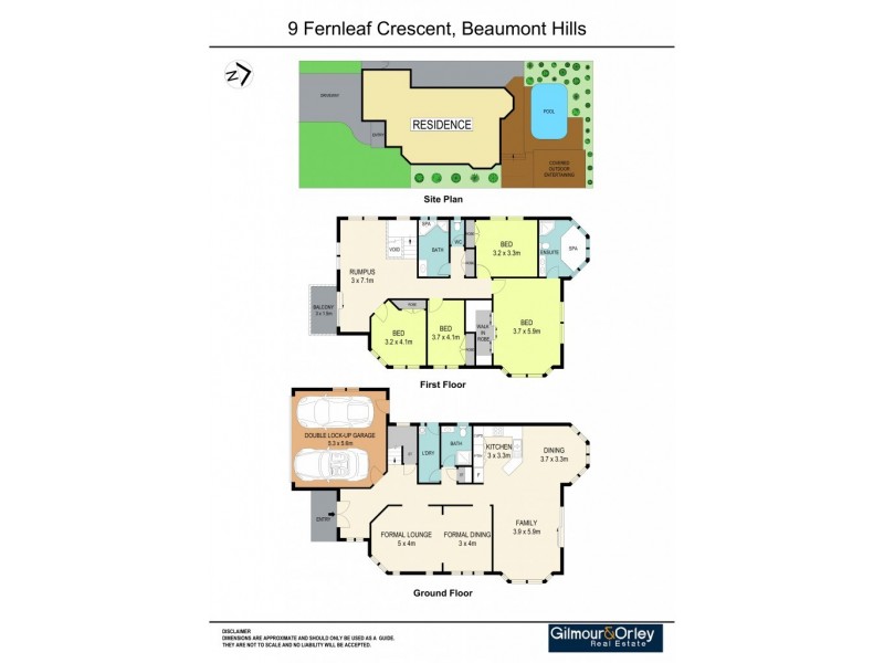 9 Fernleaf Crescent, Beaumont Hills NSW 2155 Floorplan