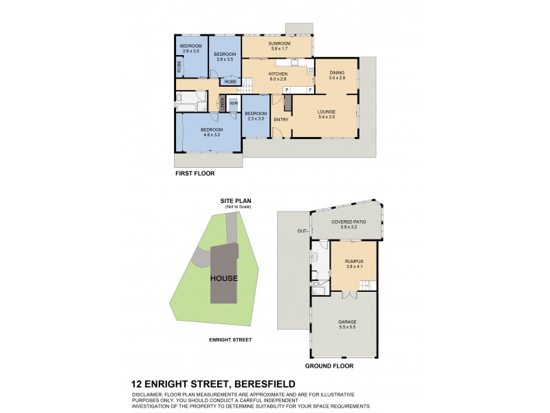 12 Enright Street, Beresfield NSW 2322 Floorplan