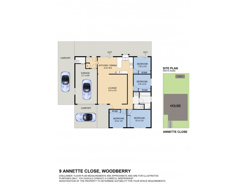 9 Annette Close, Woodberry NSW 2322 Floorplan
