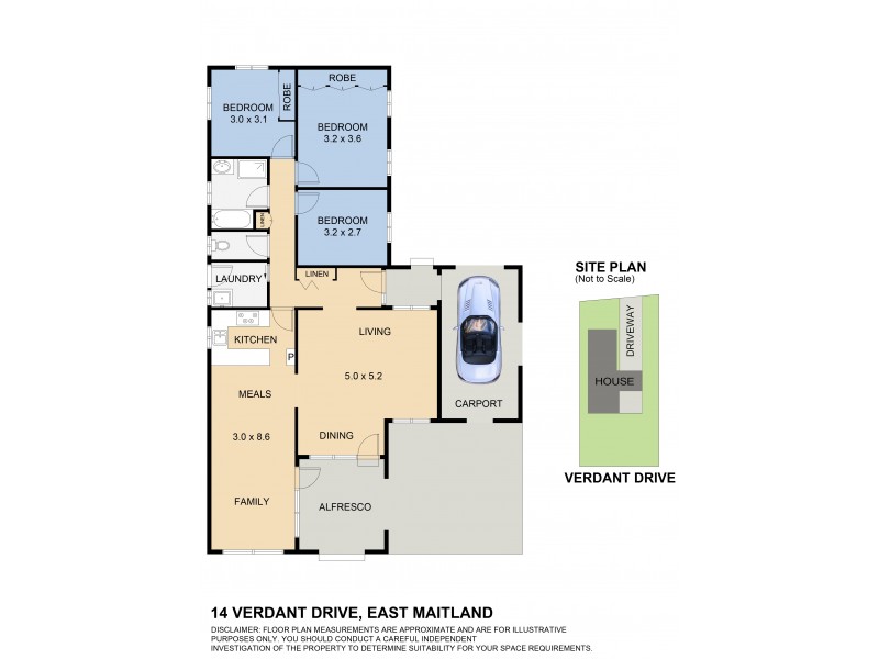 14 Verdant Drive, East Maitland NSW 2323 Floorplan