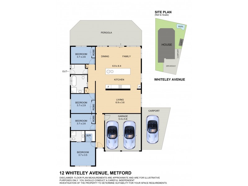12 Whiteley Avenue, Metford NSW 2323 Floorplan
