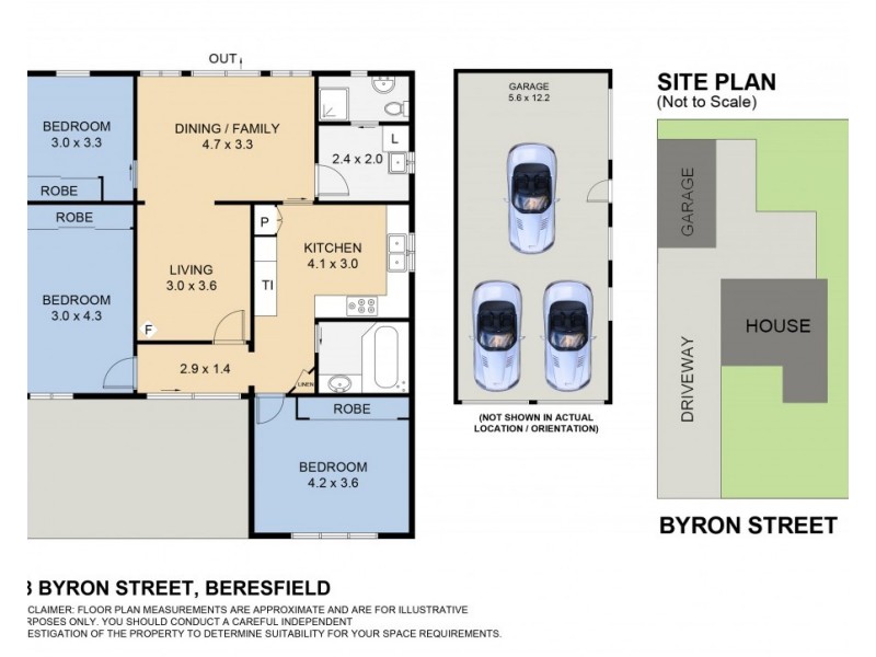 18 Byron Street, Beresfield NSW 2322 Floorplan