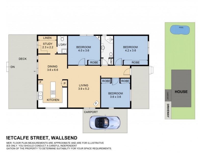 16 Metcalfe Street, Wallsend NSW 2287 Floorplan