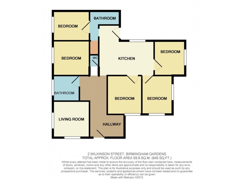 2 Wilkinson Avenue, Birmingham Gardens NSW 2287 Floorplan