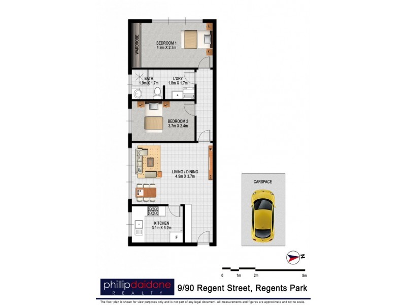 9/90 Regent Street, Regents Park NSW 2143 Floorplan