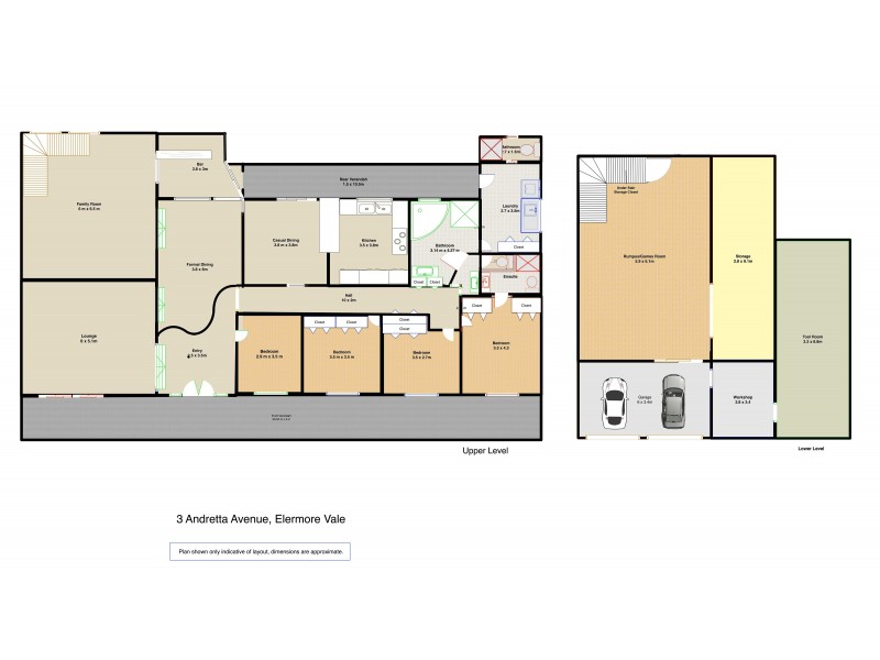 3 Andretta Avenue, Elermore Vale NSW 2287 Floorplan