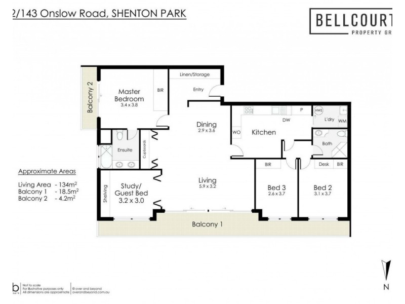 42/143 Onslow Road, Shenton Park WA 6008 Floorplan