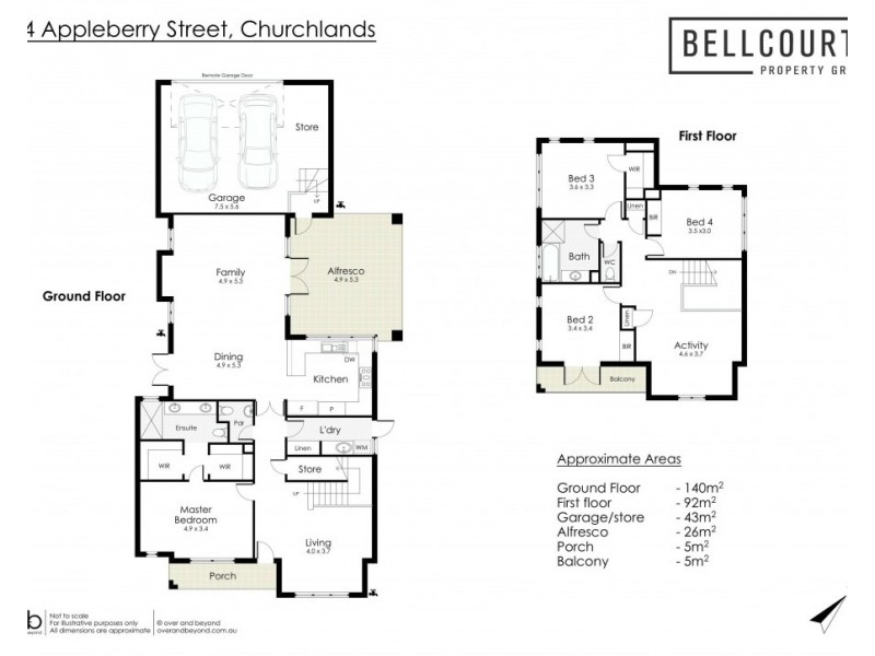 34 Appleberry Street, Churchlands WA 6018 Floorplan
