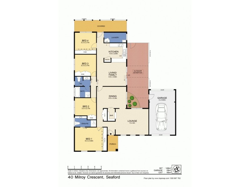 40 Milroy Crescent, Seaford VIC 3198 Floorplan