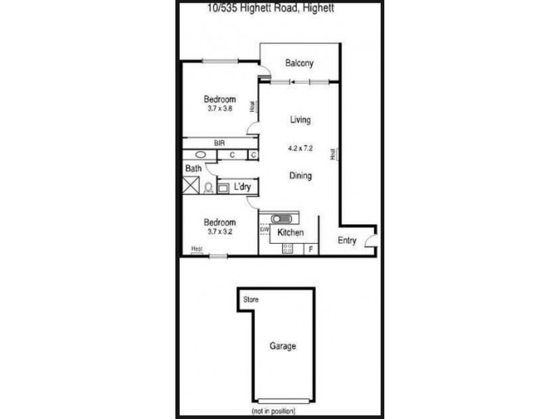 10/535 Highett Road, Highett VIC 3190 Floorplan