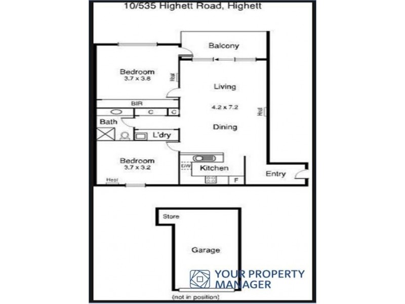 10/535 Highett Road, Highett VIC 3190 Floorplan