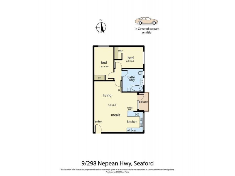 9/298 Nepean Highway, Seaford VIC 3198 Floorplan