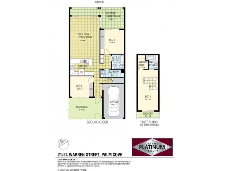 21/24 Warren Street, Palm Cove QLD 4879 Floorplan