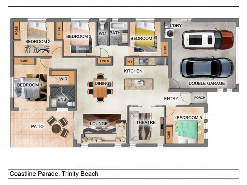 9 Coastline Parade, Trinity Beach QLD 4879 Floorplan