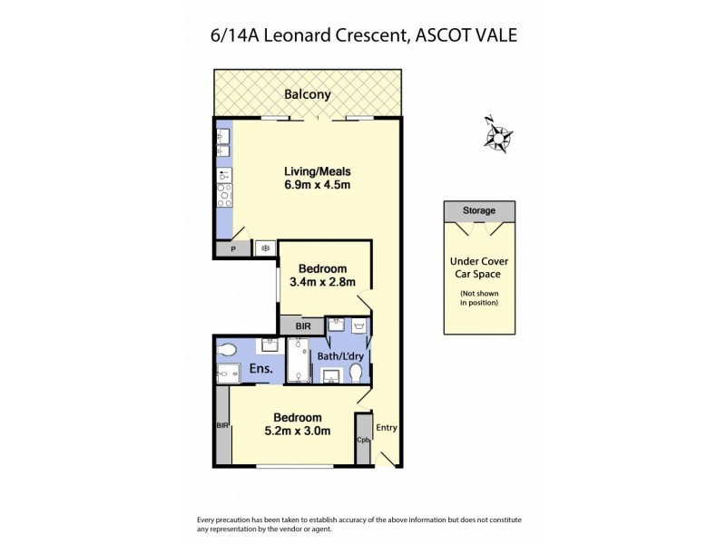 6/14A Leonard Crescent, Ascot Vale VIC 3032 Floorplan