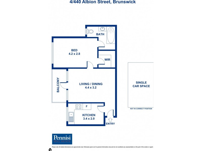 4/440 Albion Street, Brunswick West VIC 3055 Floorplan