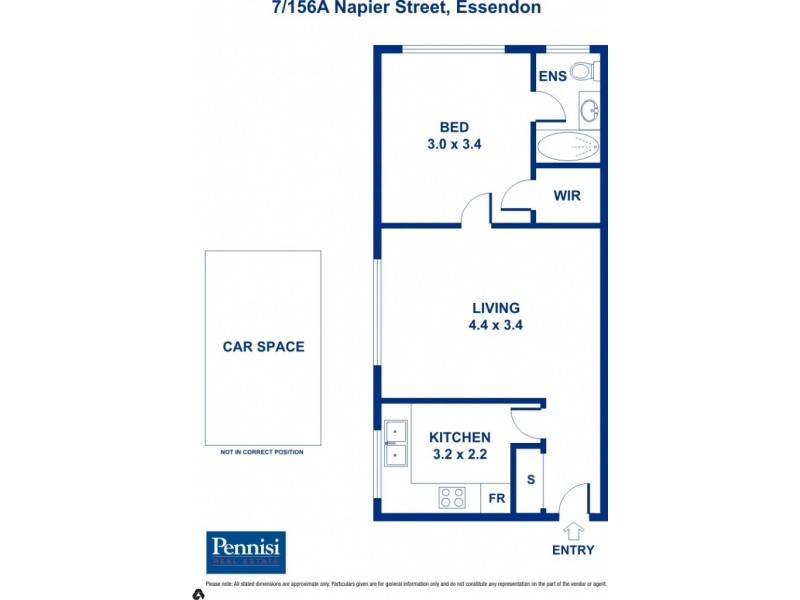 7/156A Napier Street, Essendon VIC 3040 Floorplan