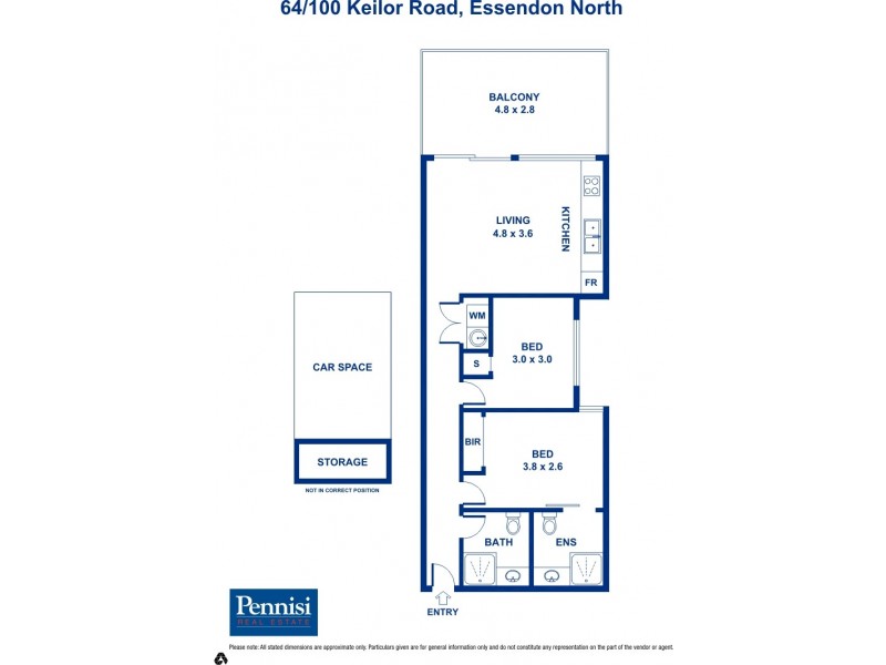 64/100 Keilor Road, Essendon North VIC 3041 Floorplan