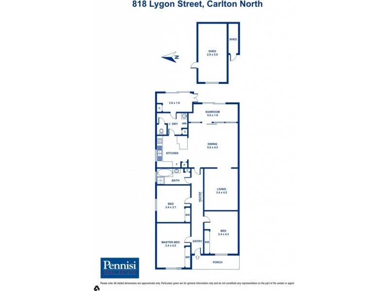 818 Lygon Street, Carlton North VIC 3054 Floorplan