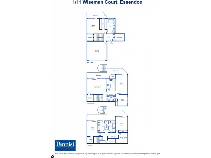 1/11 Wiseman Court, Essendon VIC 3040 Floorplan
