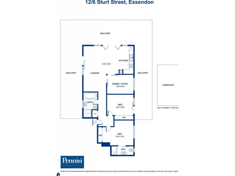 12/6 Sturt Street, Essendon VIC 3040 Floorplan