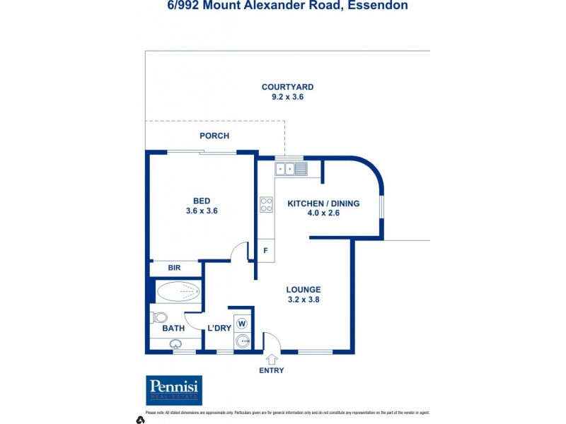6/992 Mount Alexander Road, Essendon VIC 3040 Floorplan