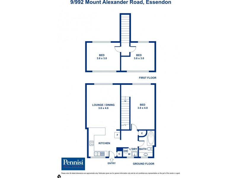9/992 Mount Alexander Road, Essendon VIC 3040 Floorplan