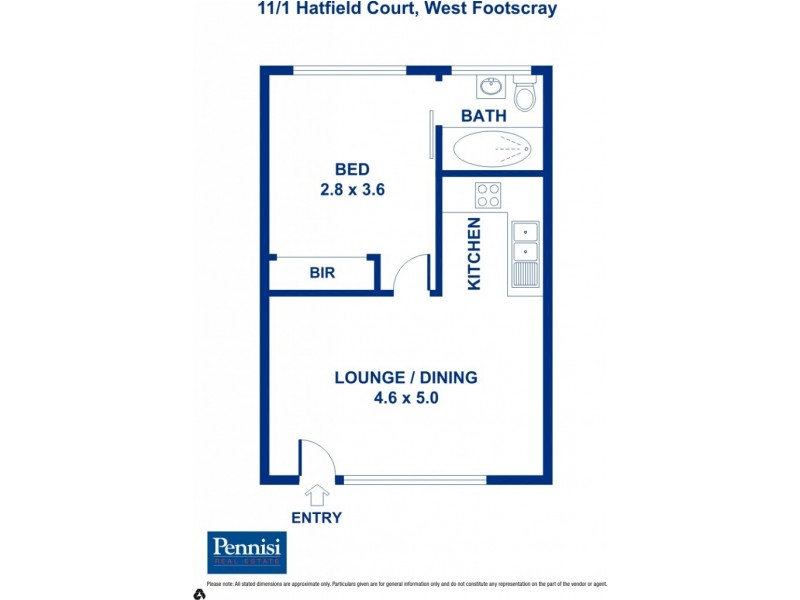 1/11 Hatfield Court, West Footscray VIC 3012 Floorplan
