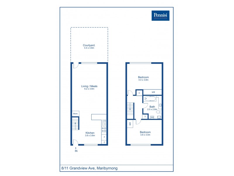 8/11 Grandview Avenue, Maribyrnong VIC 3032 Floorplan